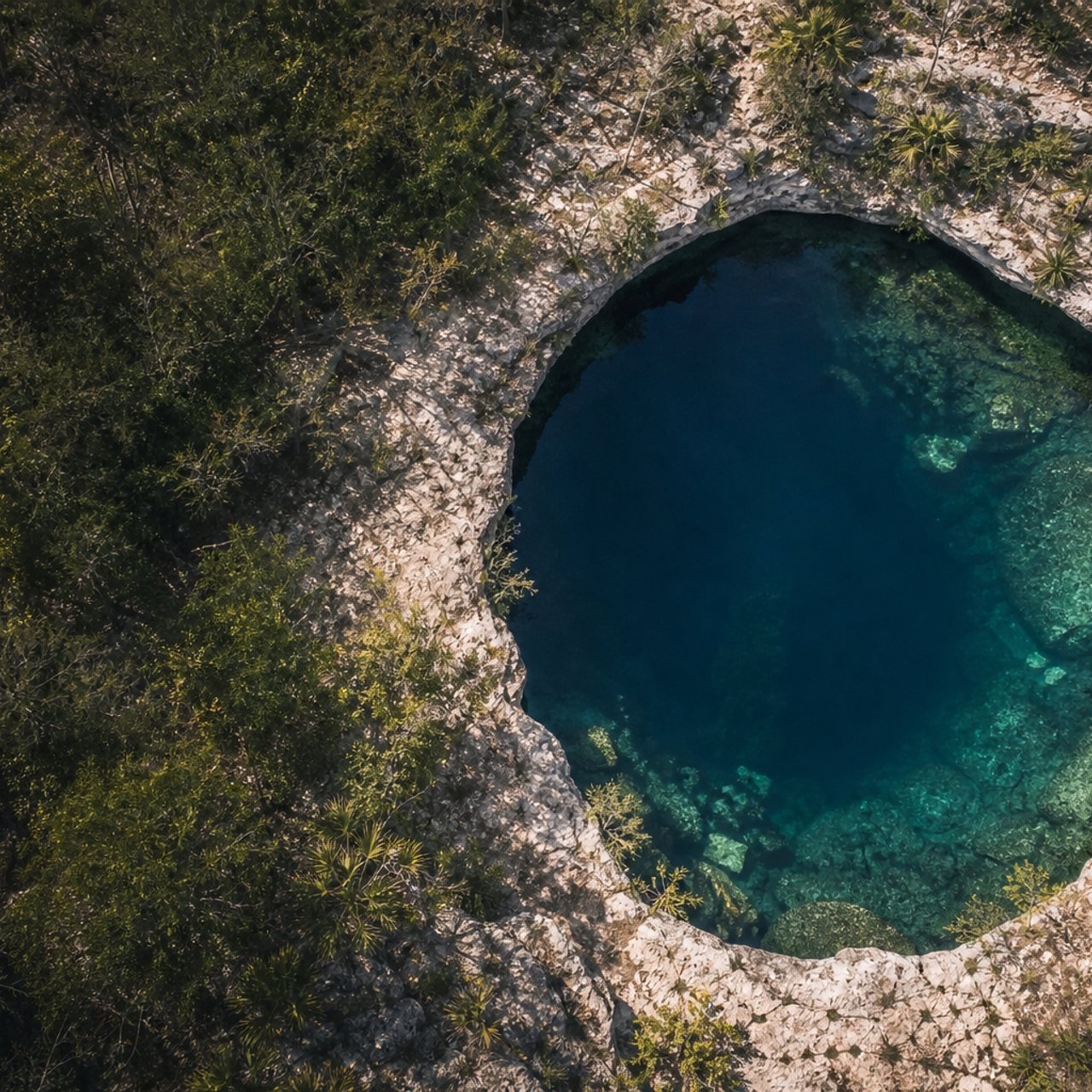 Vista conceptual del territorio de cenotes